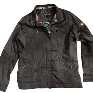 A380 R.Pessoa By Horseware Hooded Riding Rain Jacket SZ L dark brown